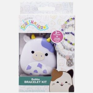 🆕 Squishmallows Bubba the Cow Bracelet Kit